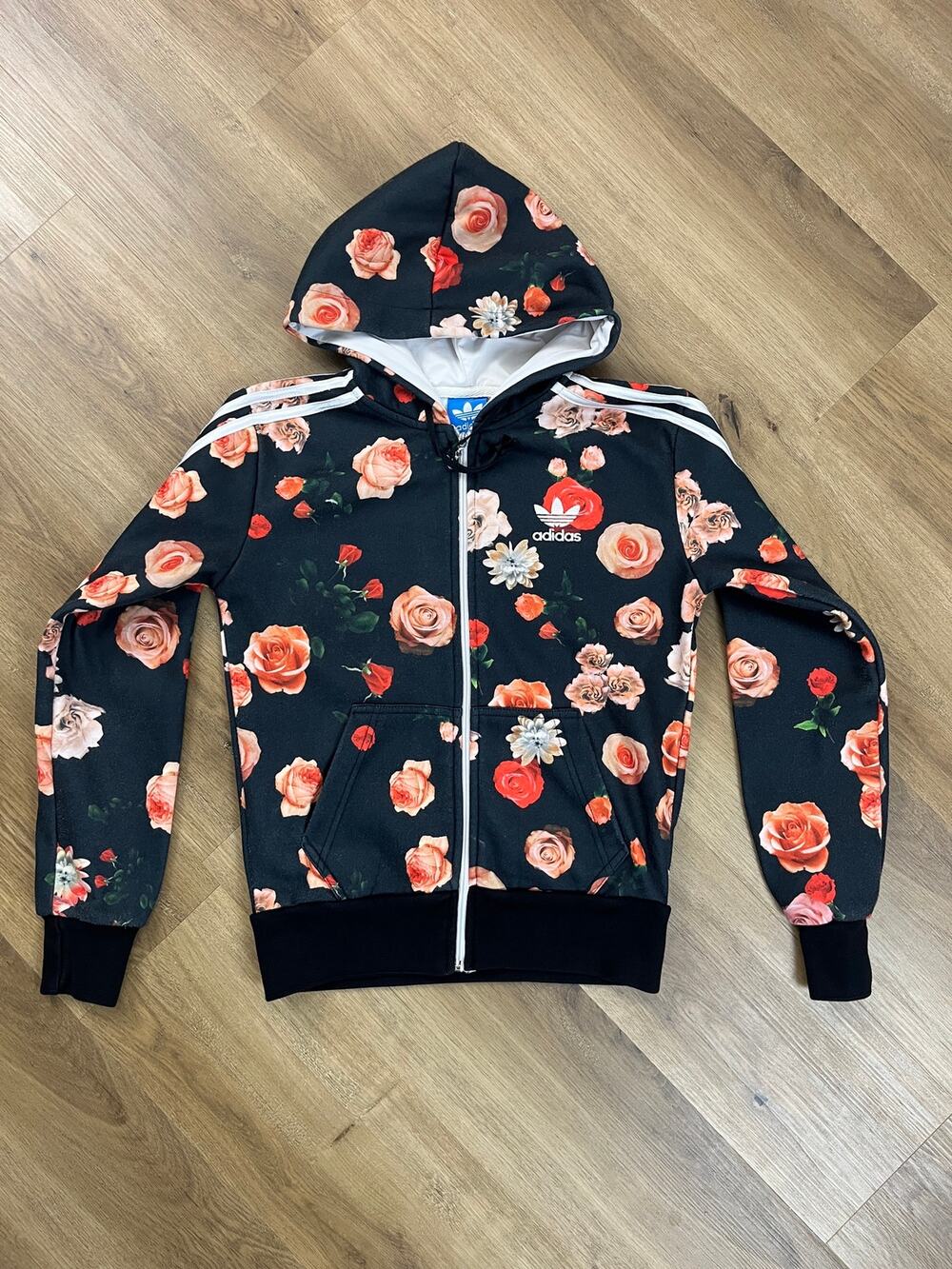 Adidas Originals Rose Floral Track Jacket M